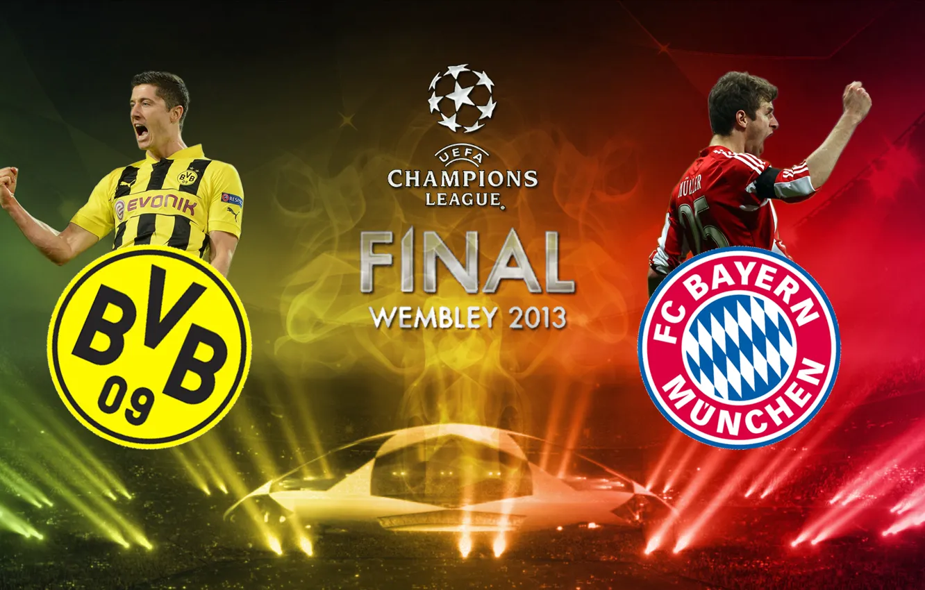 Фото обои football, player, borussia dortmund, bayern, wembley, muller, final, Dortmund