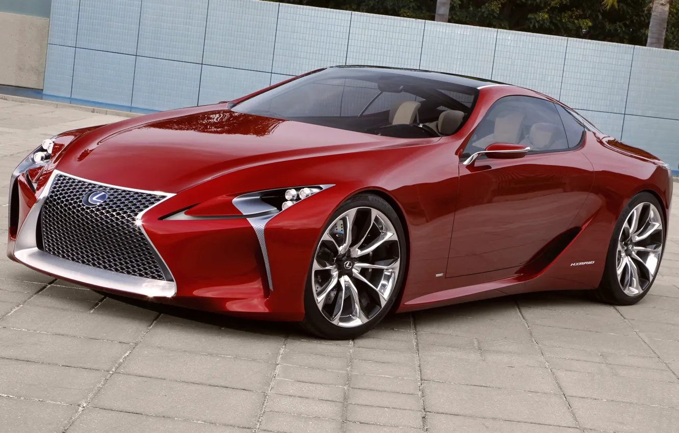 Фото обои Concept, красный, Lexus, концепт, лексус, LF-LC