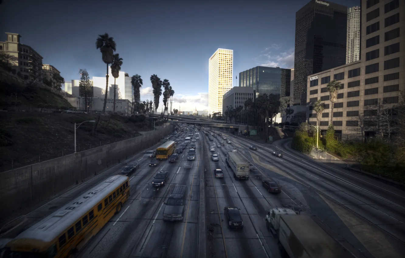 Фото обои пейзаж, город, Лос-Анджелес, калифорния, Los Angeles, L.A., City of Angels