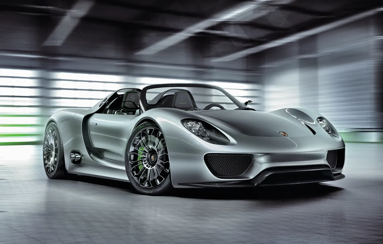 Фото обои Porsche, hypercar, beautiful design, Porsche 918 Spyder Concept
