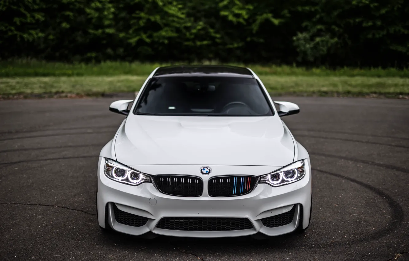 Фото обои BMW, Beautiful, Front, White, F80