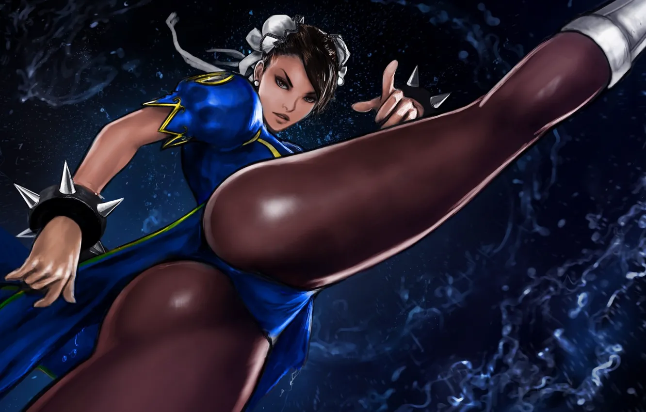 Фото обои попа, девушка, ноги, тело, боец, задница, Street Fighter, Chun-Li