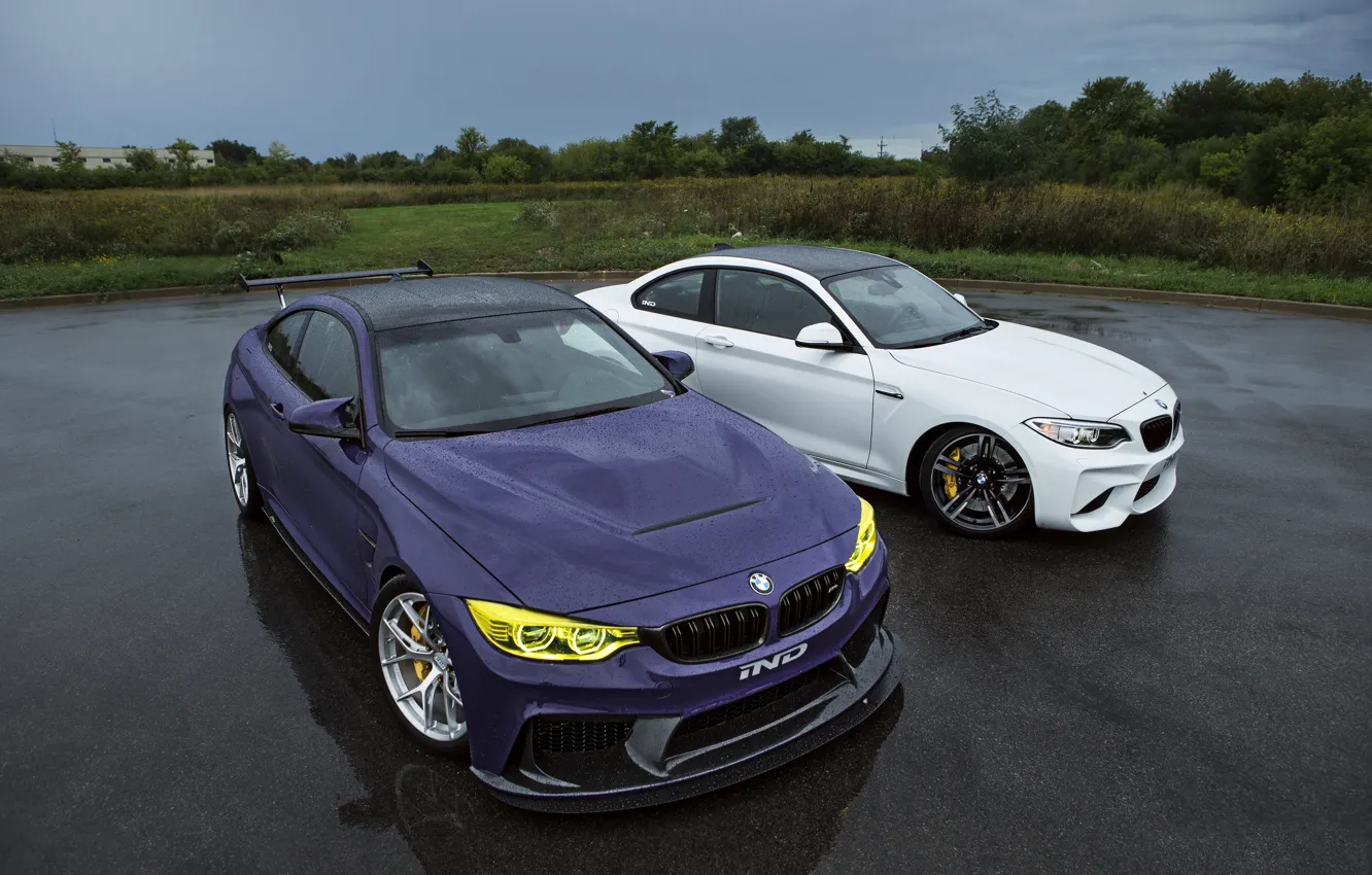 Фото обои BMW, Тюнинг, Дождь, Автомобили, IND, 2015-16, M4