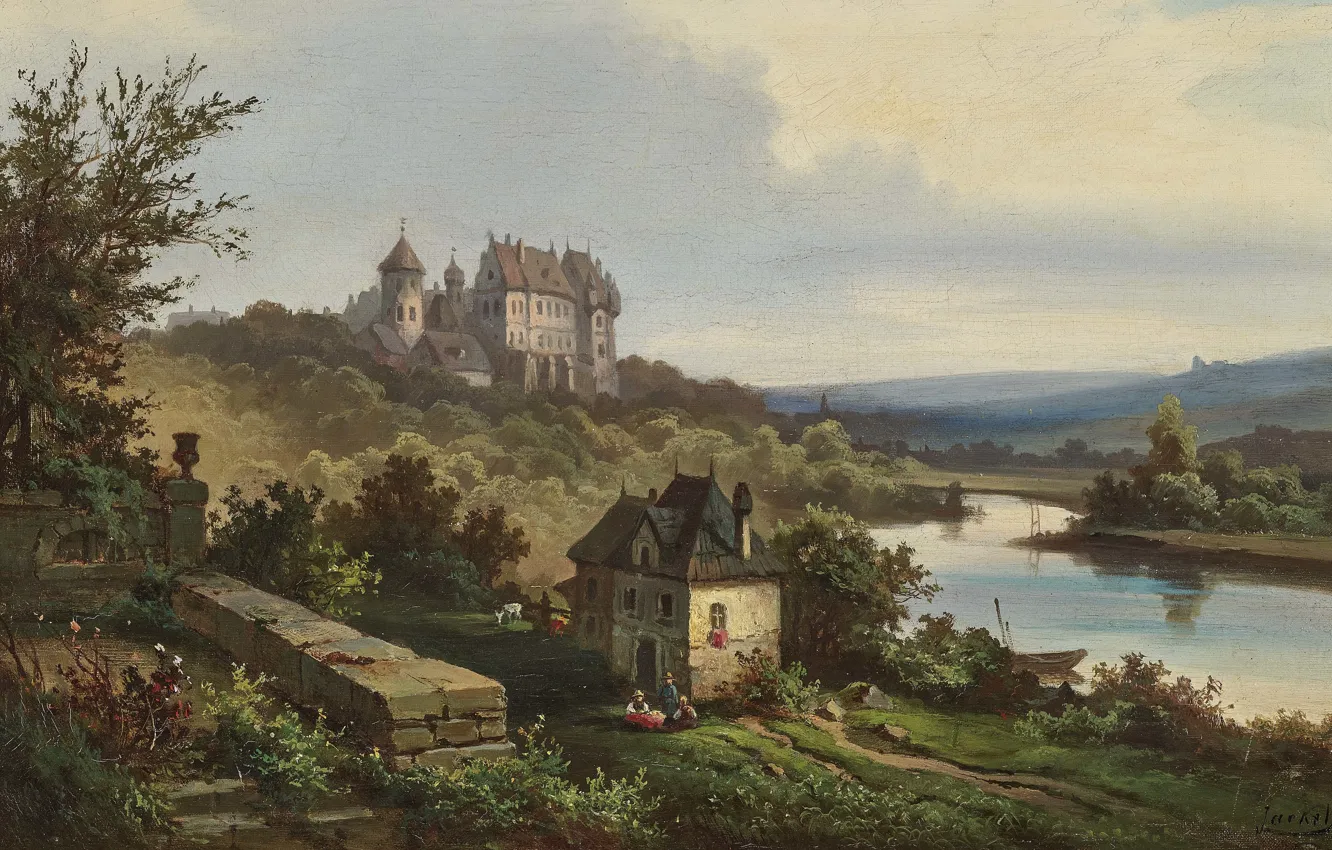 Фото обои German painter, немецкий живописец, From Northern France, Из северной Франции, Henry Jaeckel, Генрих Якель