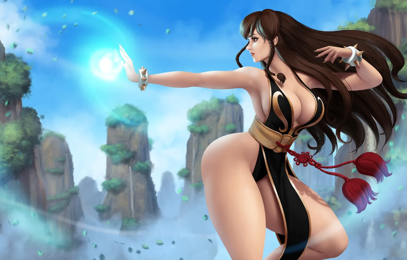 Фото обои Girl, Sexy, Art, Street Fighter, Chun-Li, Characters, Game Art, Iury Padilha