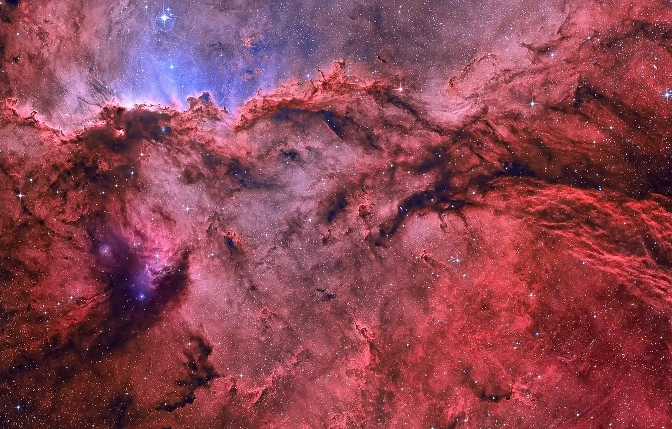 Фото обои звезды, газ, эмиссионная туманность, NGC 6188