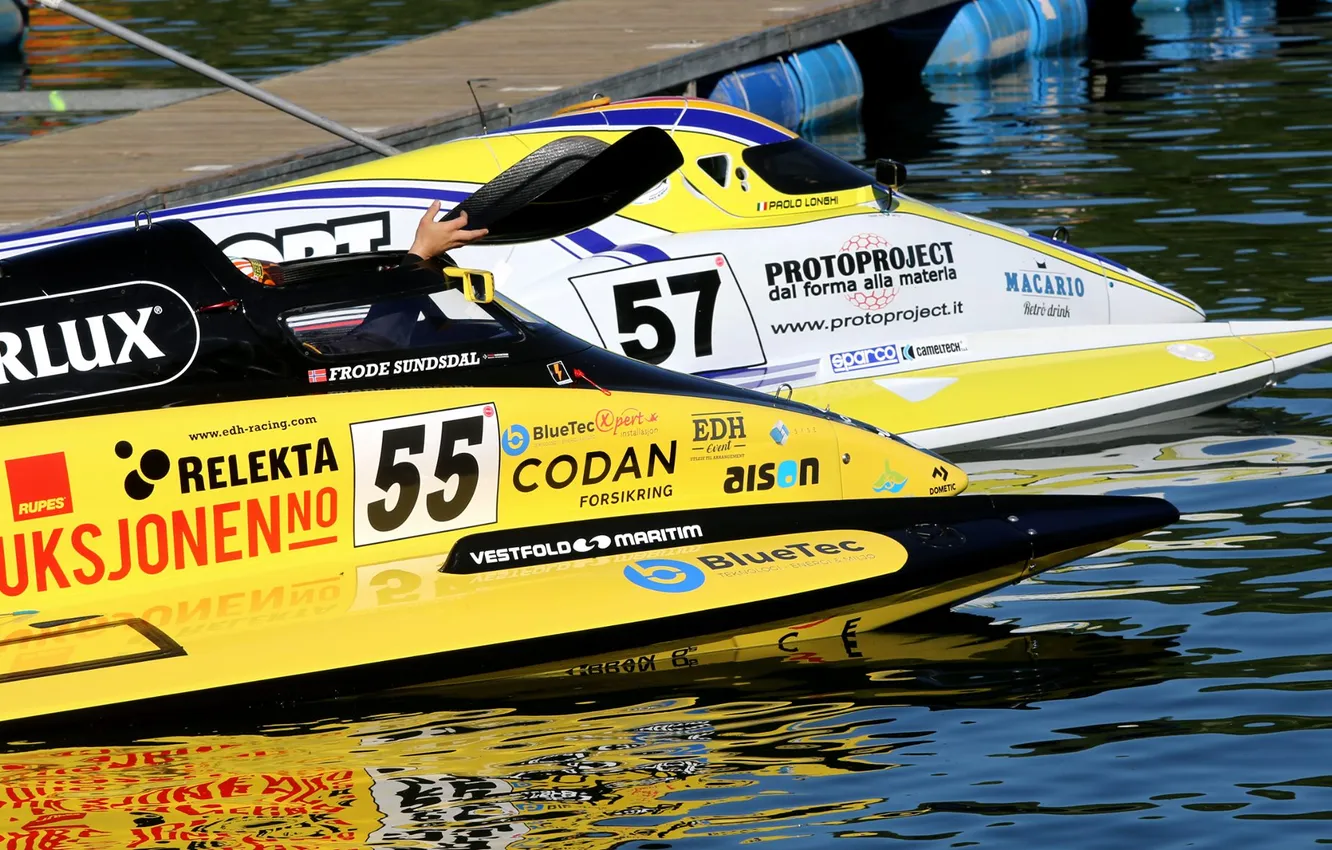 Фото обои гонка, лодка, скорость