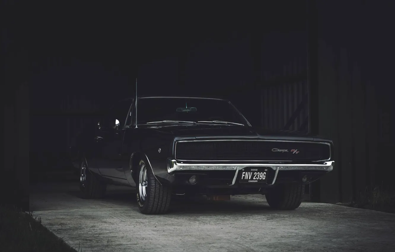 Фото обои photography, Dodge Charger, garage, 1968, Roscoe Rutter