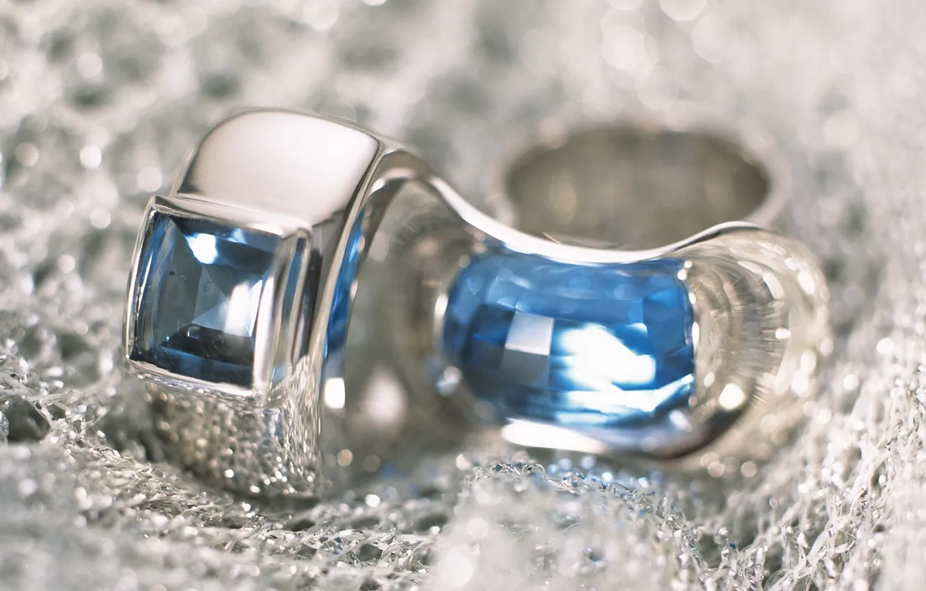 Фото обои серебро, кольцо, украшение, топаз