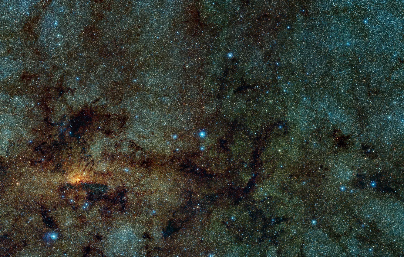 Фото обои Constellation Ophiuchus, RR Lyrae stars, RR Lyr, VISTA infrared survey telescope, Variables in the Via …