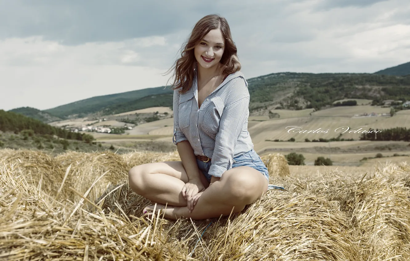 Фото обои лето, девушка, улыбка