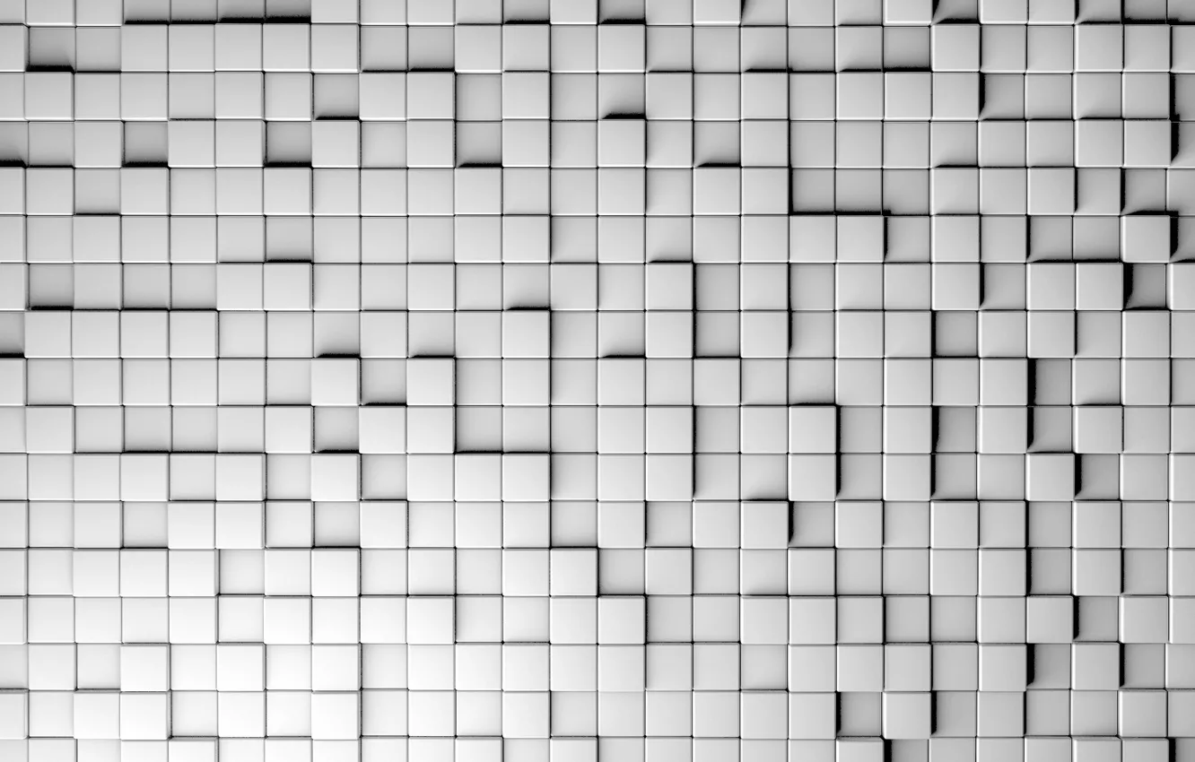 Фото обои стена, текстура, квадраты, рендер, hq wallpaper