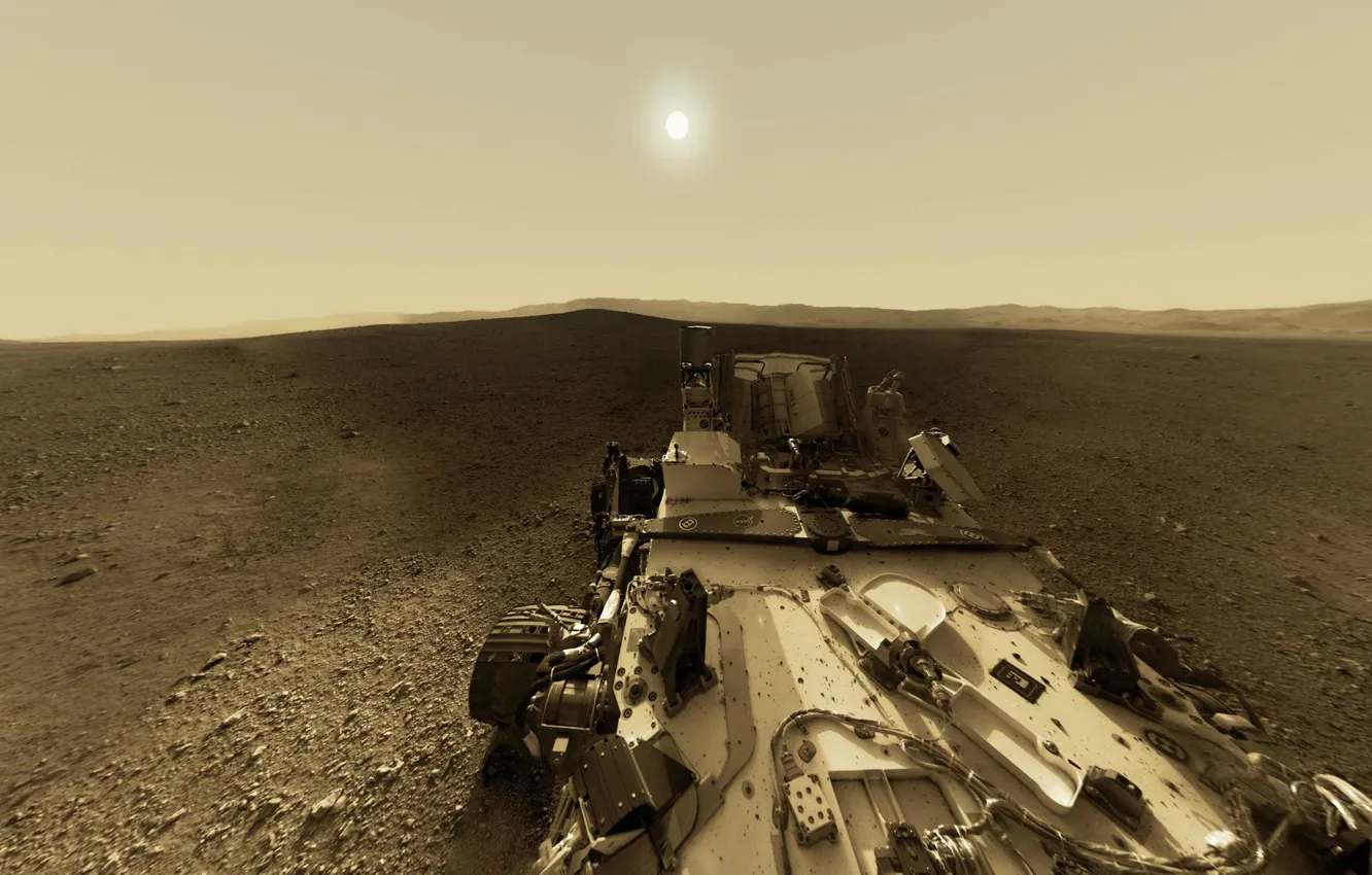 Фото обои NASA, Sun, Mars, Curiosity