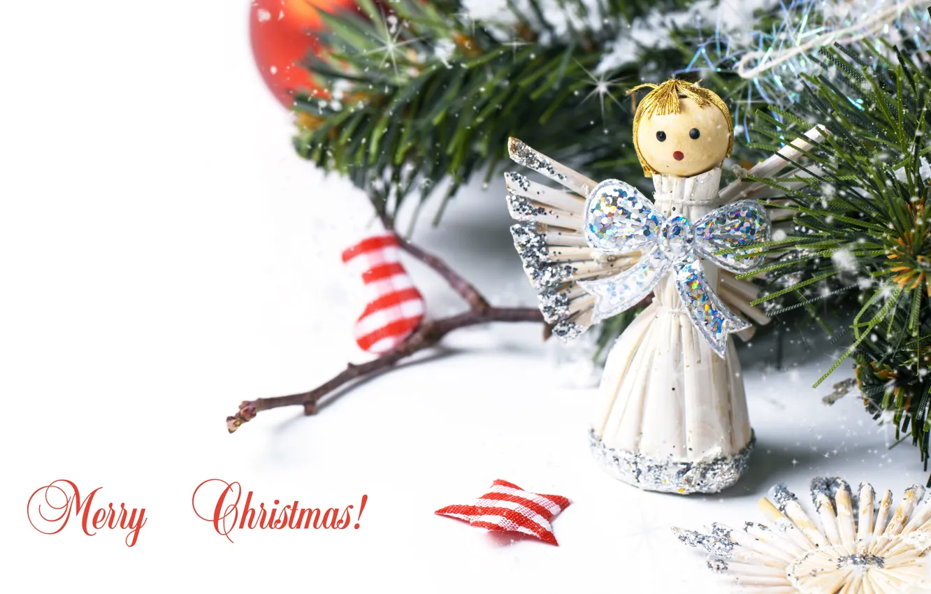 Фото обои украшения, игрушка, елка, новый год, лук, конфеты, носки, new year