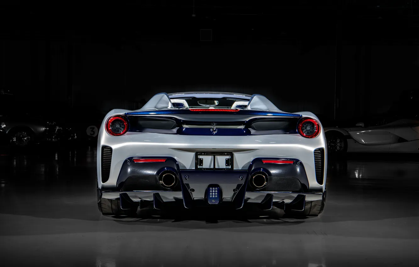 Фото обои Феррари, Ferrari, суперкар, supercar, вид сзади, единственный экземпляр, Tailor Made, Ferrari 488
