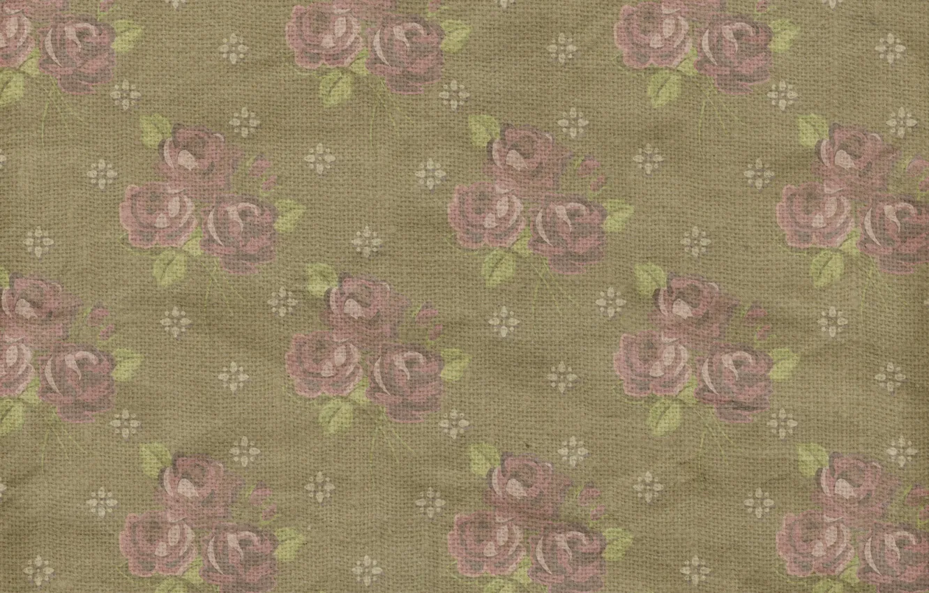 Фото обои фон, розы, wallpaper, орнамент, vintage, texture, цветочный, pattern