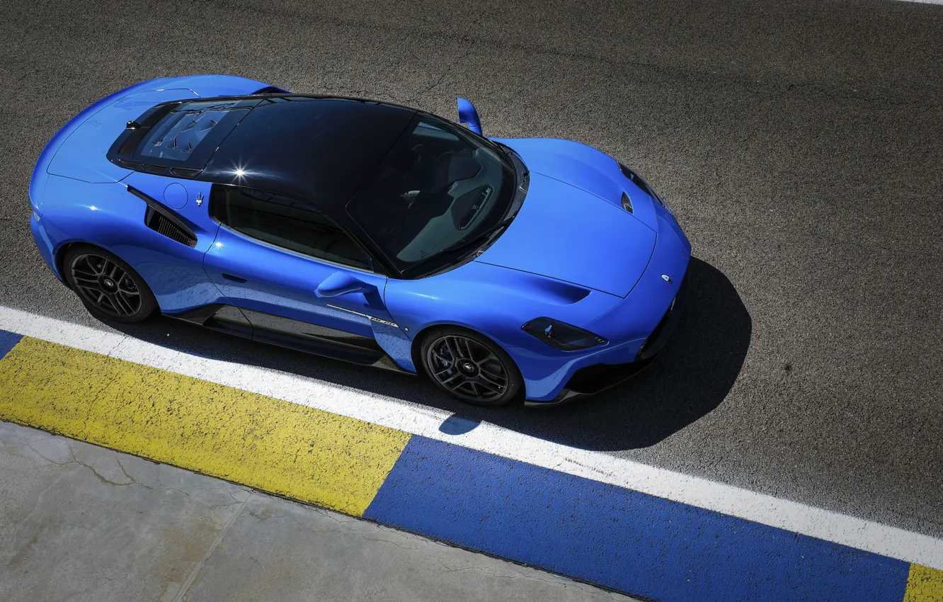 Фото обои голубой, гонка, купе, скорость, спорткар, maserati, sportcar, coupe