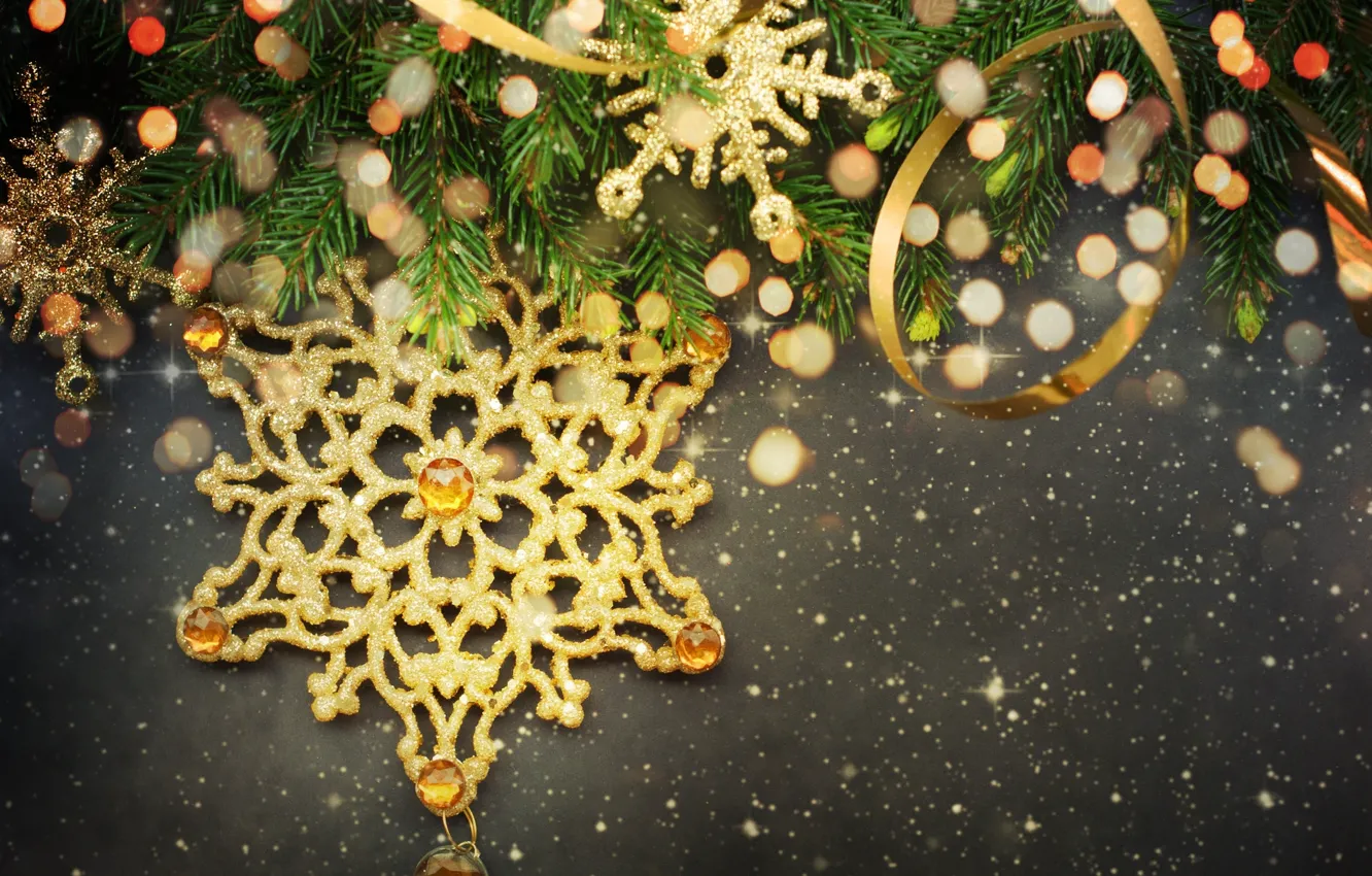 Фото обои украшения, елка, Christmas, снежинка, decoration, xmas, Merry, Рождество. Новый Год