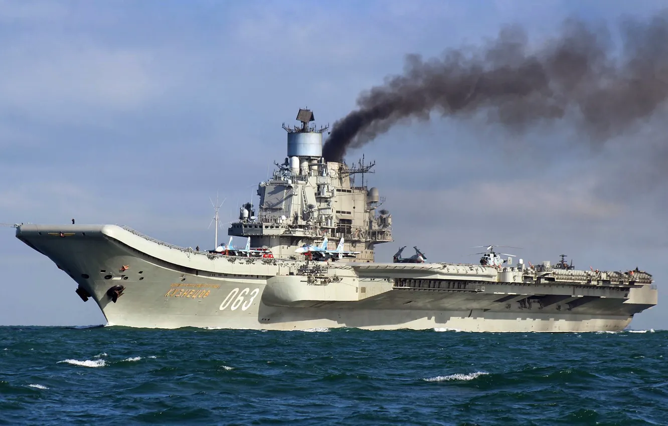Фото обои крейсер, тяжелый, авианесущий, Адмирал Флота Советского Союза Кузнецов