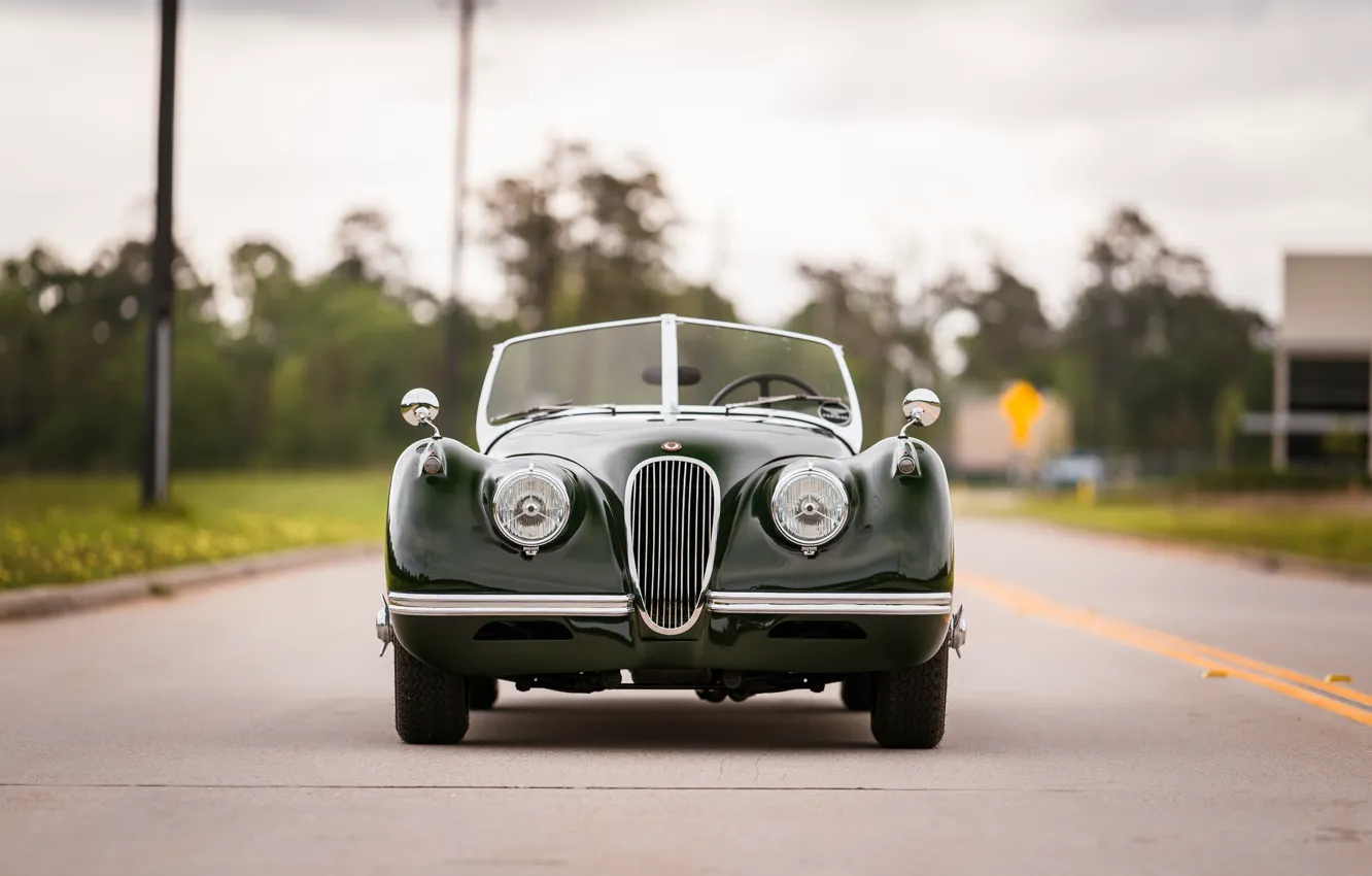 Фото обои Jaguar, 1954, XK120, Jaguar XK120 SE Roadster