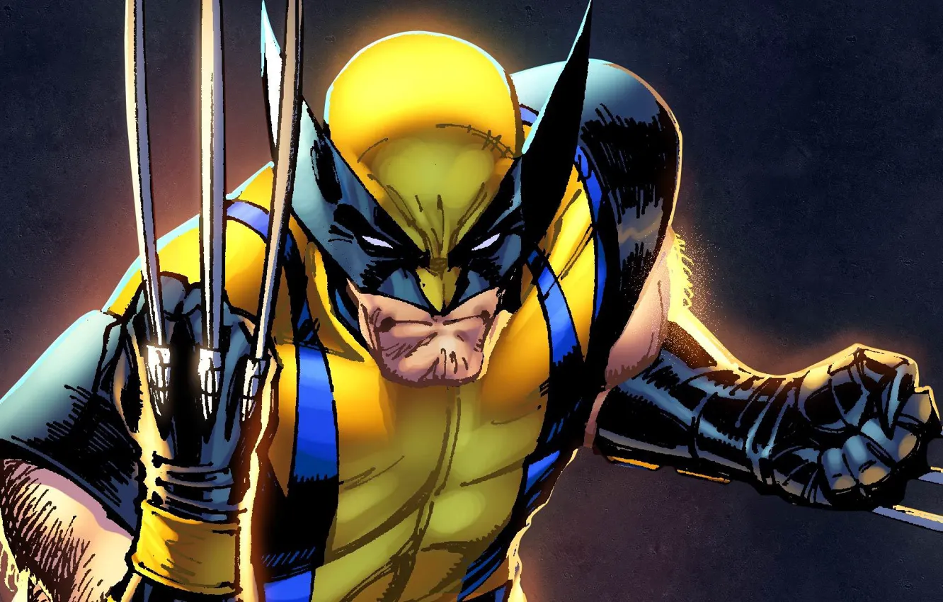 Фото обои Wolverine, супергерой, marvel, росомаха, Marvel Heroes, коллекционная карточка steam