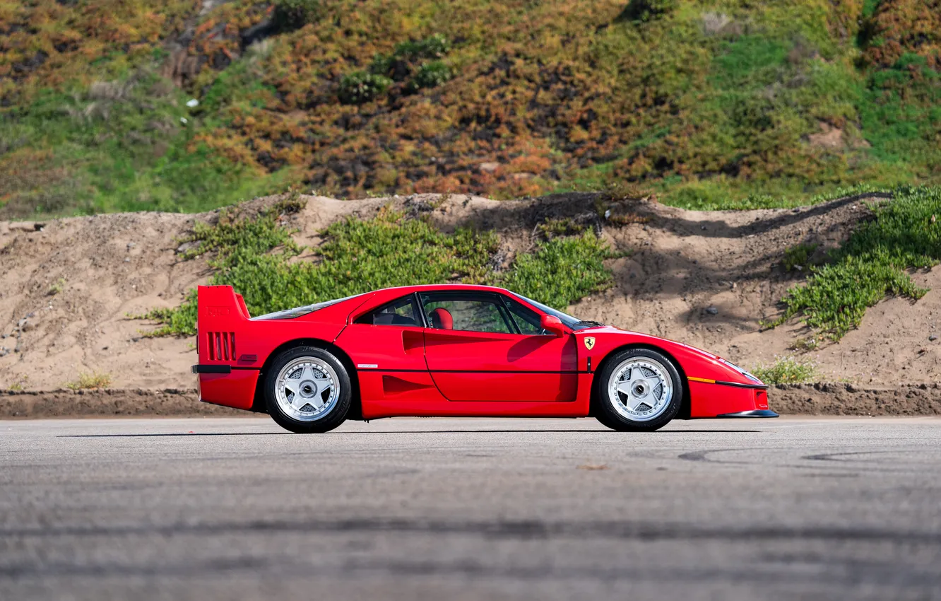Фото обои Ferrari, F40, 1990, Ferrari F40