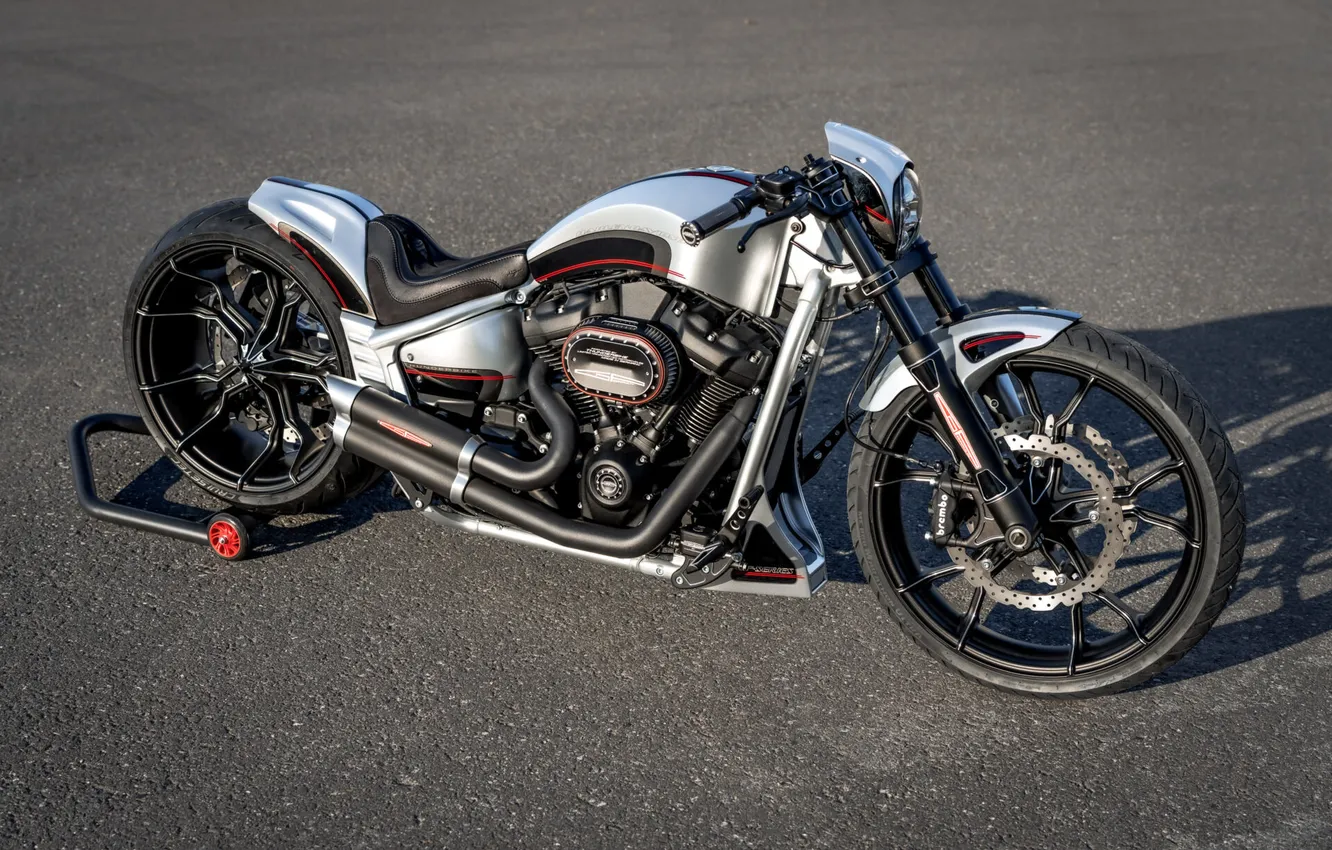 Фото обои Tuning, harley-davidson, customized, Thunderbike, custombikes, breakout, softail, gp-monza