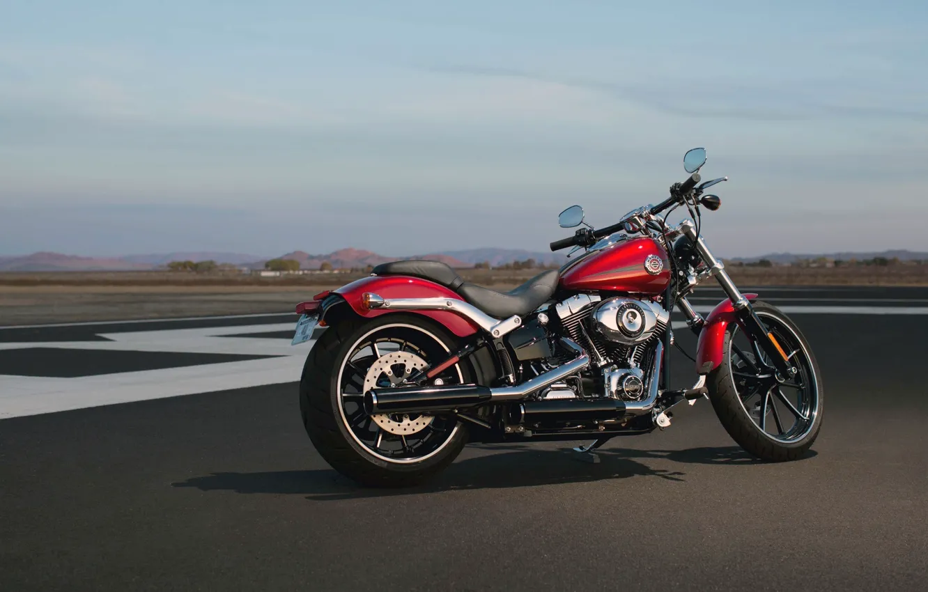 Фото обои мото, red, moto, bike, power, motorcycle, classic, american