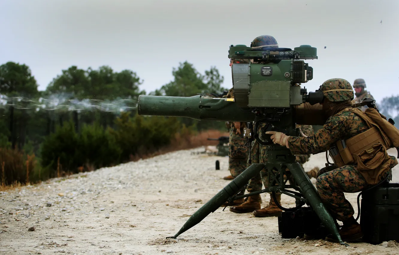 Фото обои оружие, солдаты, ракетный, комплекс, тяжёлый, Saber, противотанковый, M41A4