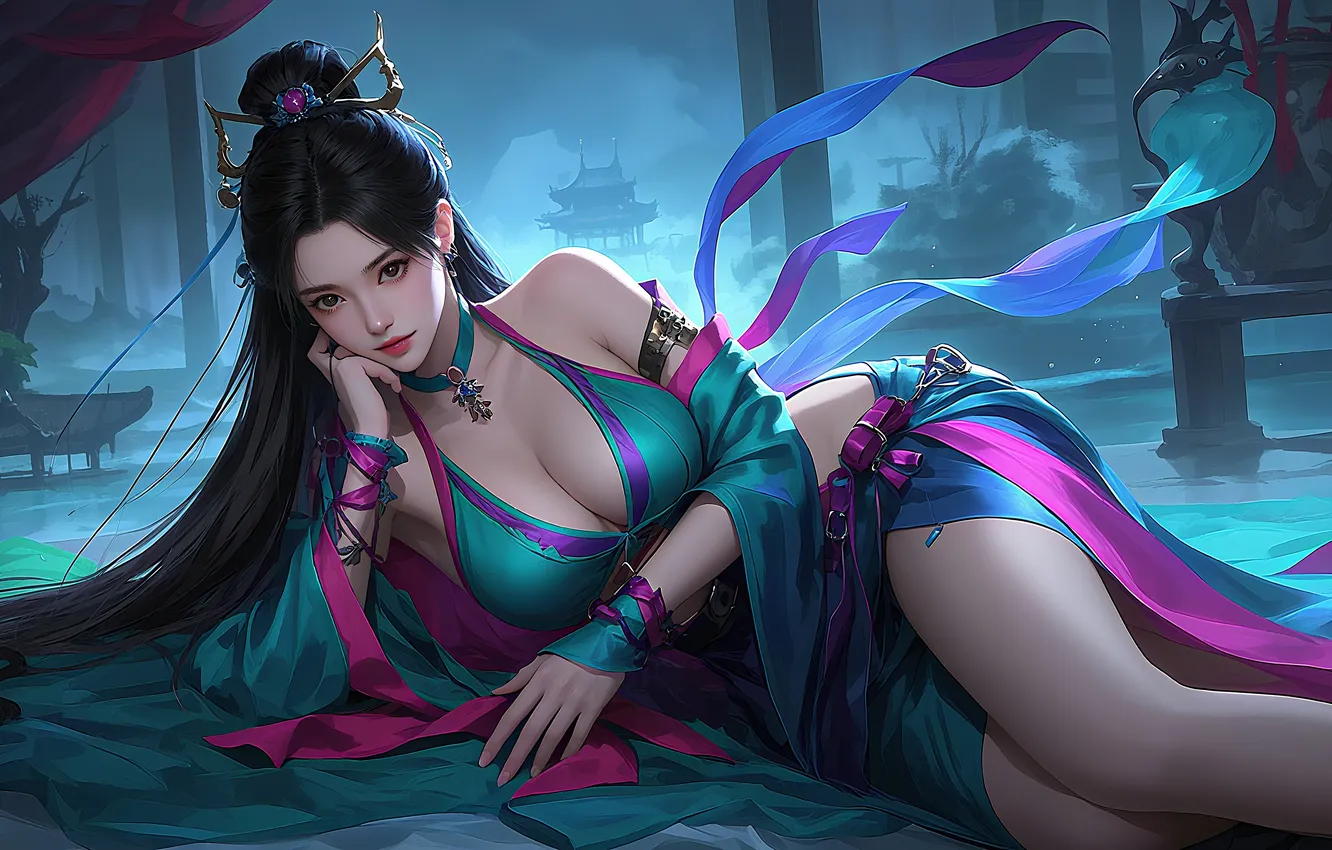 Фото обои girl, sexy, woman, AI CG