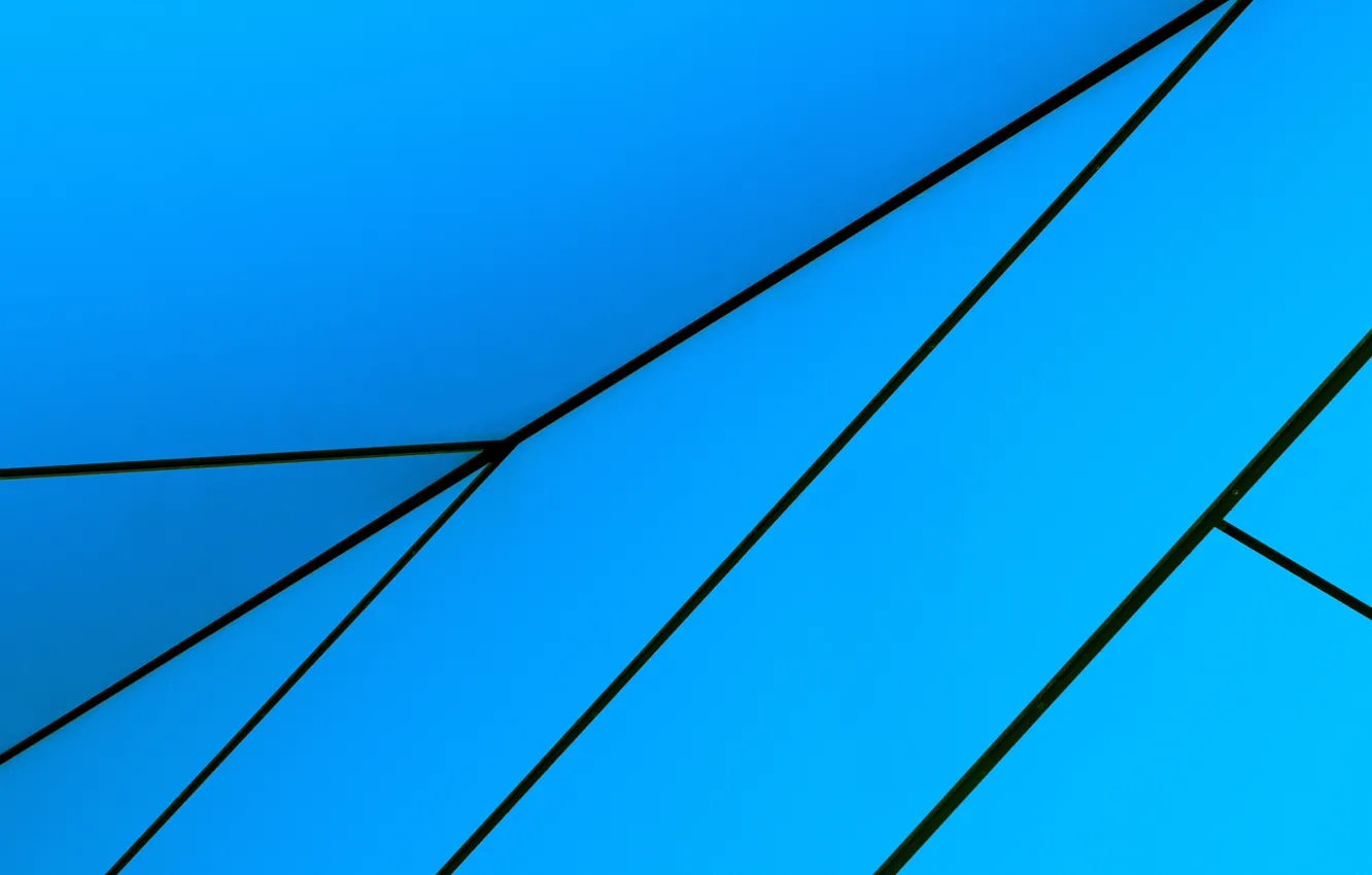 Фото обои линии, синий, абстракция, голубой, обои, стрелка, угол, геометрия