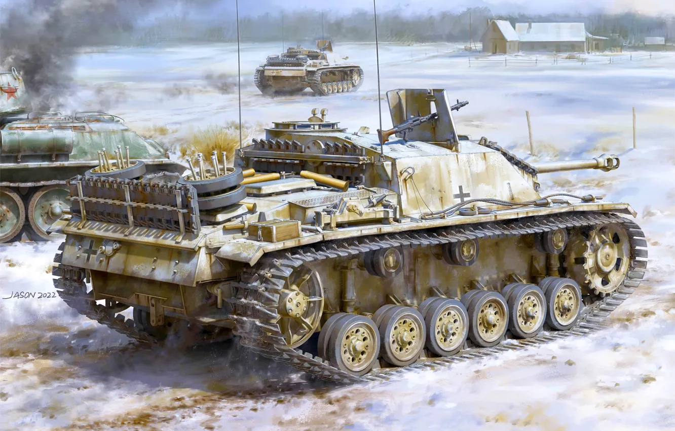 Фото обои Германия, StuG III, Бронетехника, StuG III Ausf. G