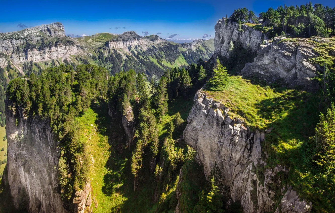Фото обои горы, скалы, Швейцария, Альпы