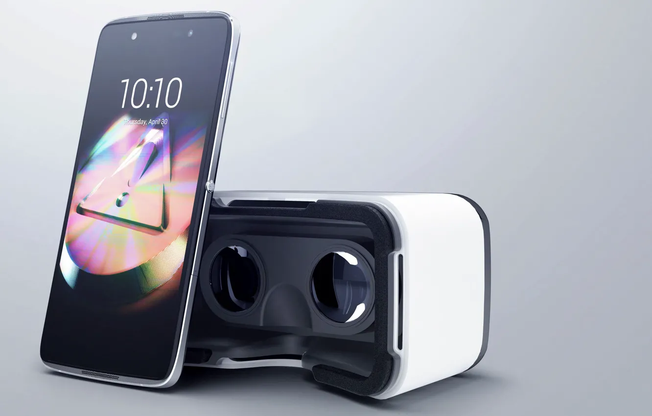 Фото обои smartphone, tecnology, Alcatel, Virtual reality glasses