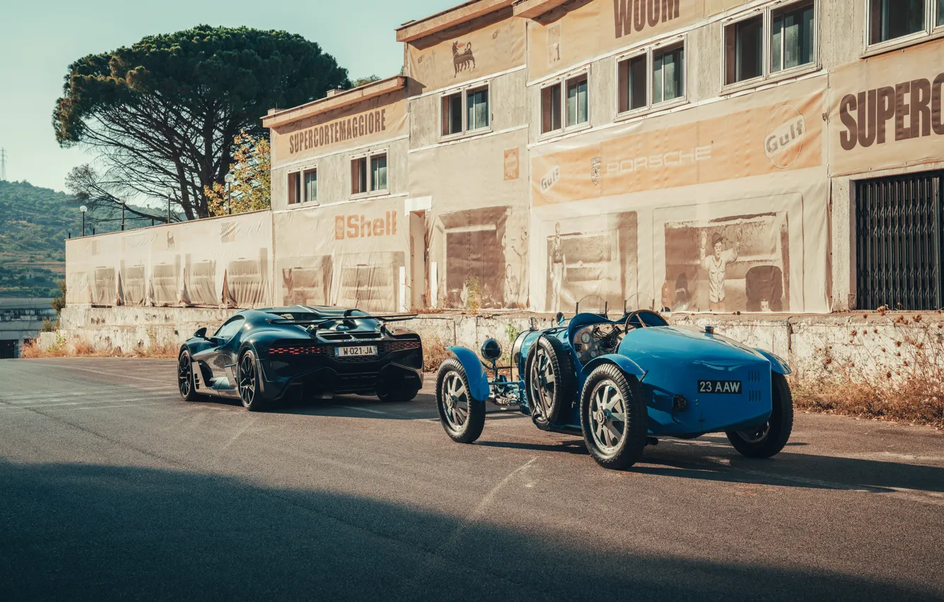 Фото обои Bugatti, rear view, Bugatti Type 35, Divo, Bugatti Divo, Type 35