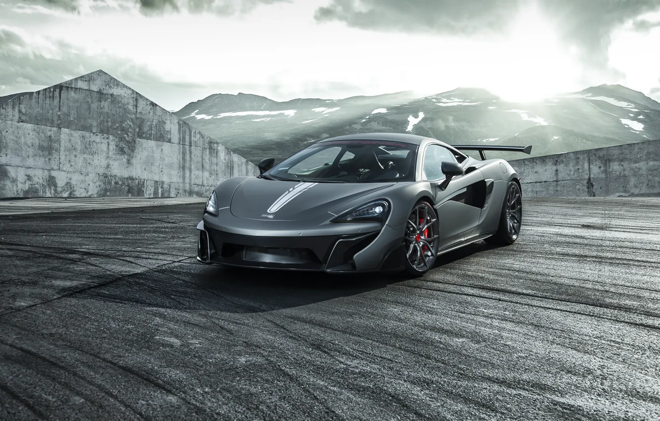 Фото обои McLaren, Light, Evening, Sight, Graphite, 570S