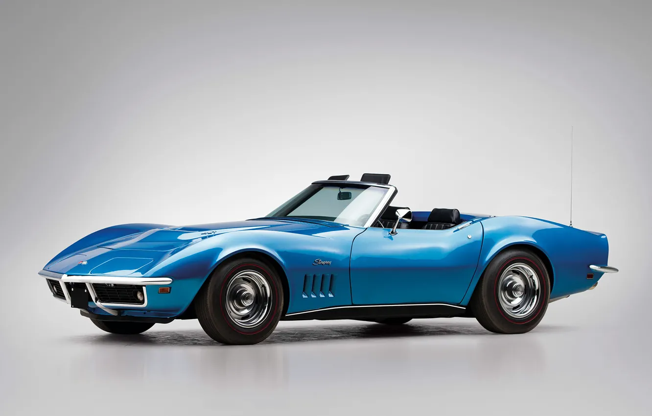 Фото обои Corvette, Chevrolet, 1969, Stingray