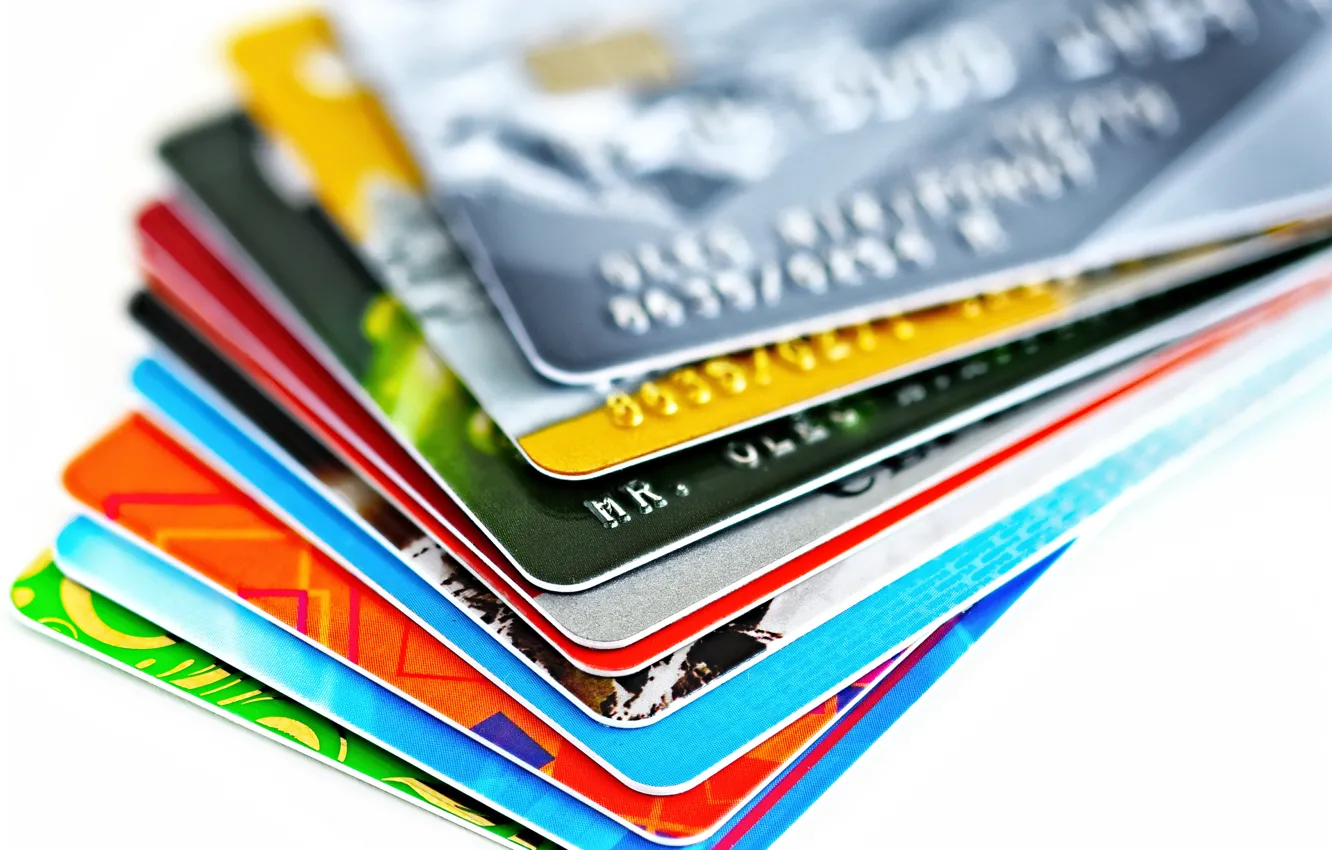 Фото обои plastic, credit cards, debit