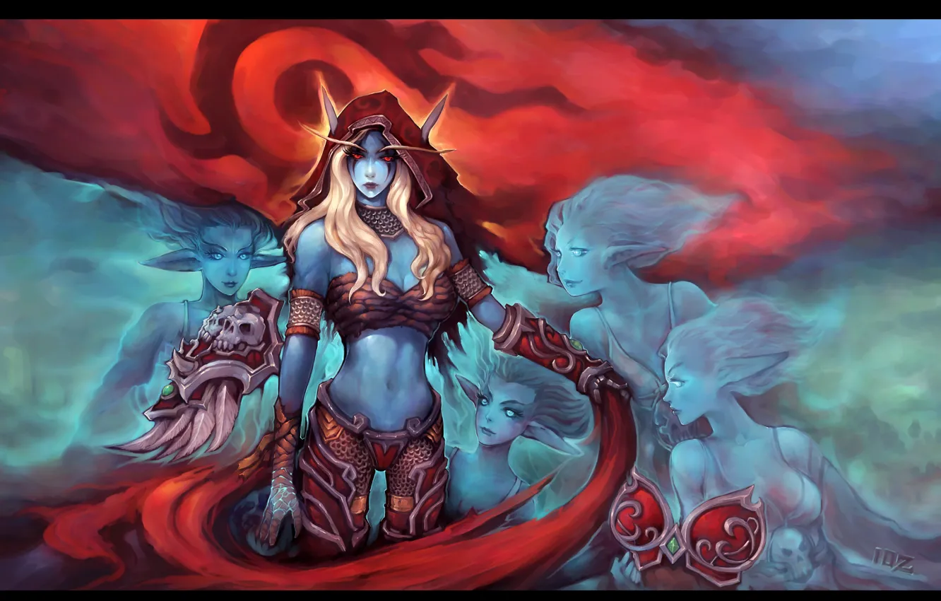 Фото обои World of Warcraft, warcraft, wow, art, Sylvanas Windrunner, Sylvanas
