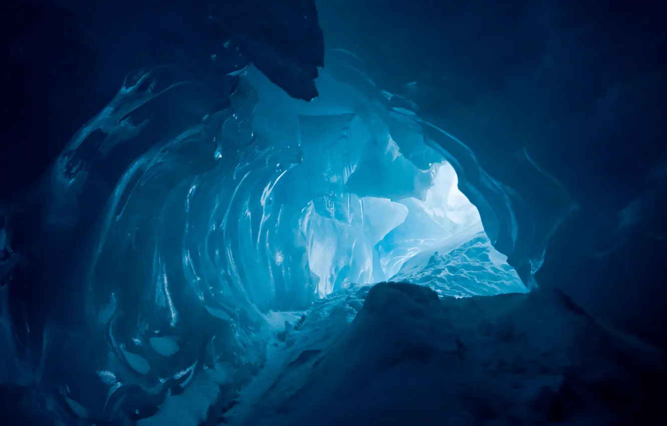 Фото обои Ice, Antarctica, Cave