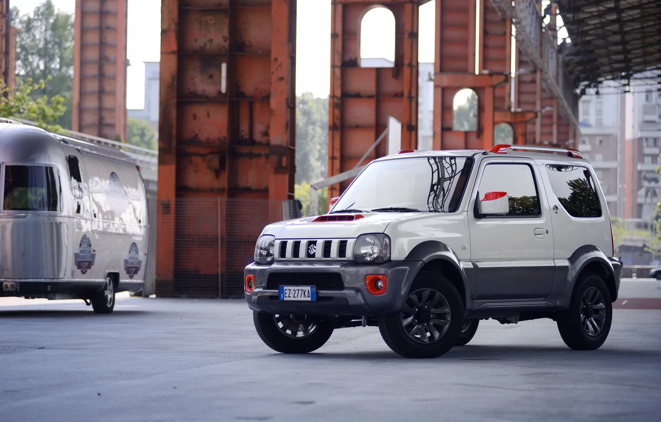 Фото обои Suzuki, Street, сузуки, 2015, Jimny, JB43, джимни