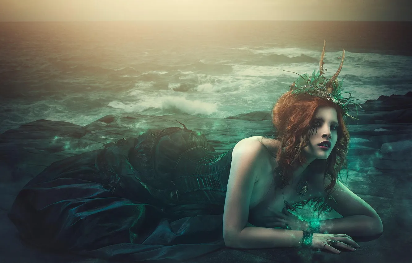 Фото обои русалка, арт, Mermaid, ундина