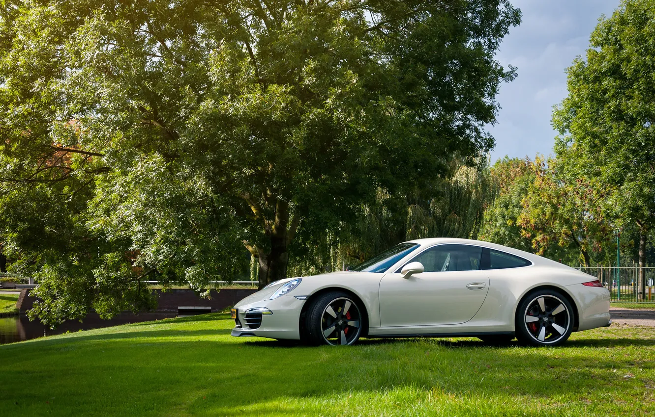 Фото обои Porsche, профиль, порше, Carrera, 991