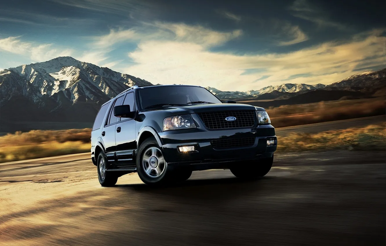 Фото обои горы, Ford, Expedition