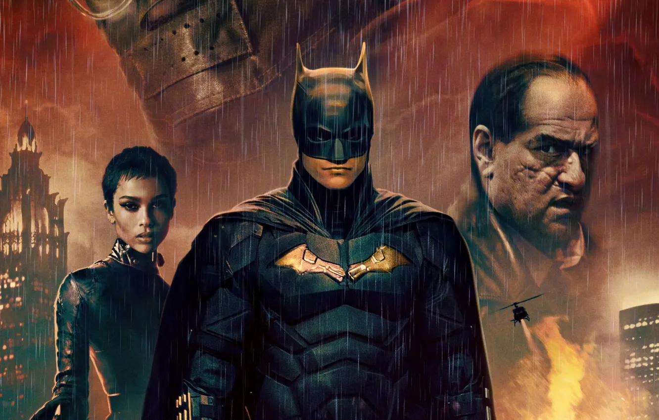 Фото обои movie, Colin Farrell, DC Comics, Zoe Kravitz, THE BATMAN