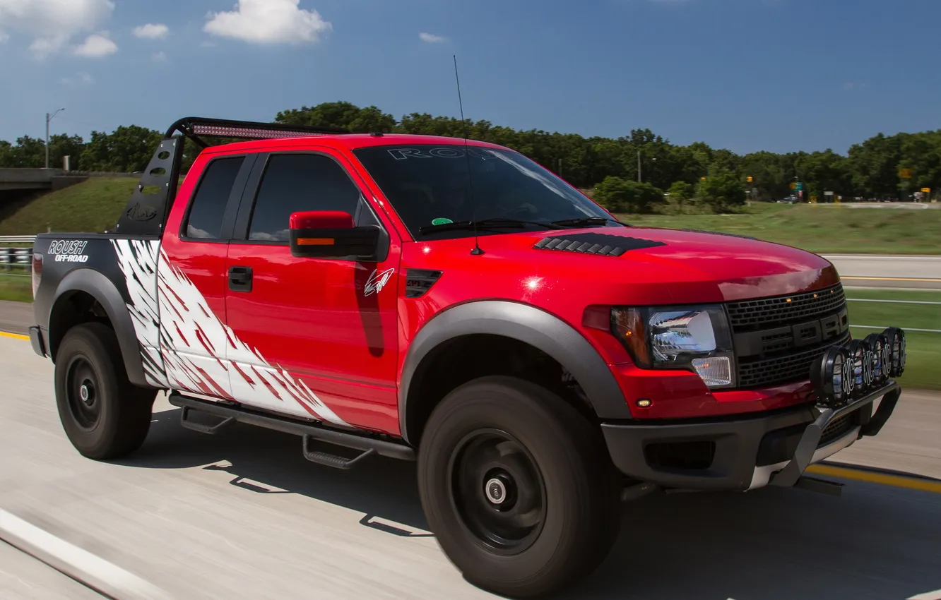 Фото обои авто, обои, тюнинг, Ford, форд, F-150, SVT Raptor, Roush