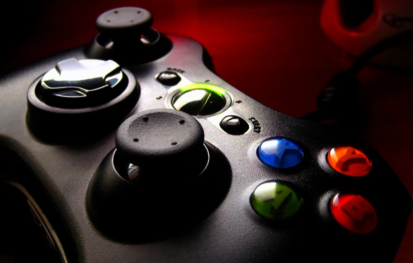 Фото обои геймпад, Xbox 360, Игровая приставка