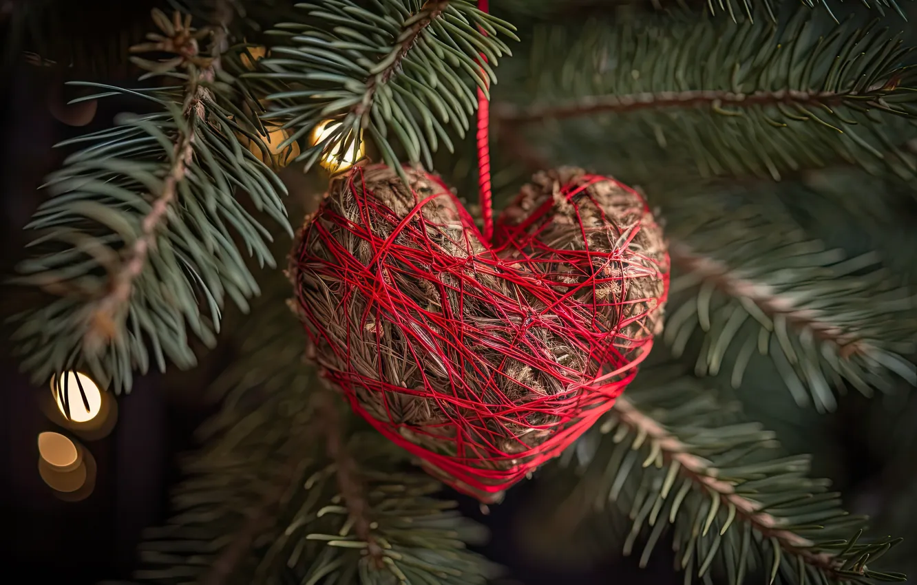 Фото обои любовь, романтика, сердце, Новый Год, Рождество, love, christmas, happy