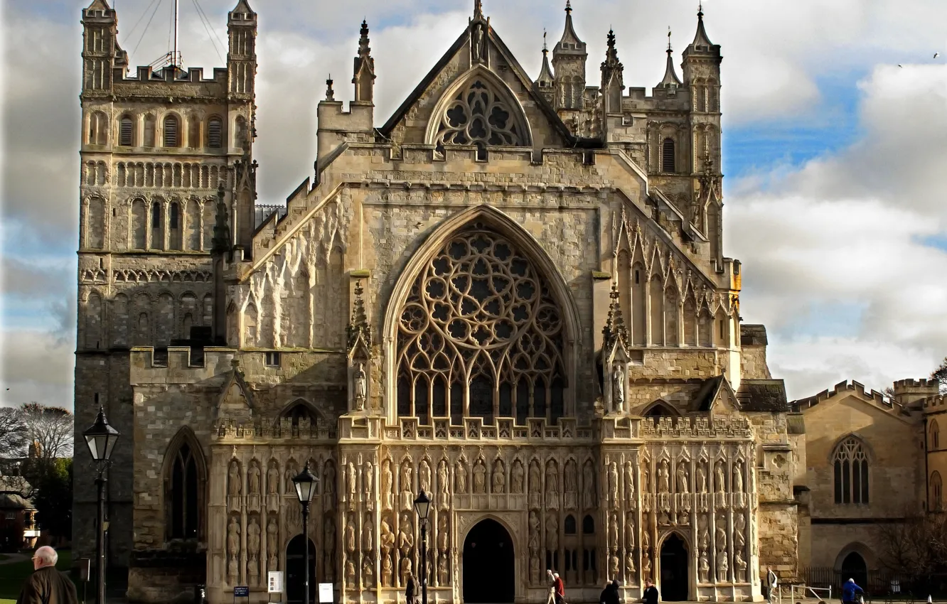 Фото обои готика, англия, церковь, собор, архитектура, Cathedral, England, Church