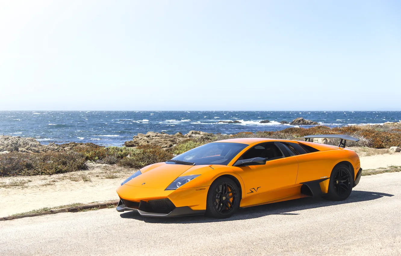 Фото обои Lamborghini, Orange, Murcielago, LP670-4